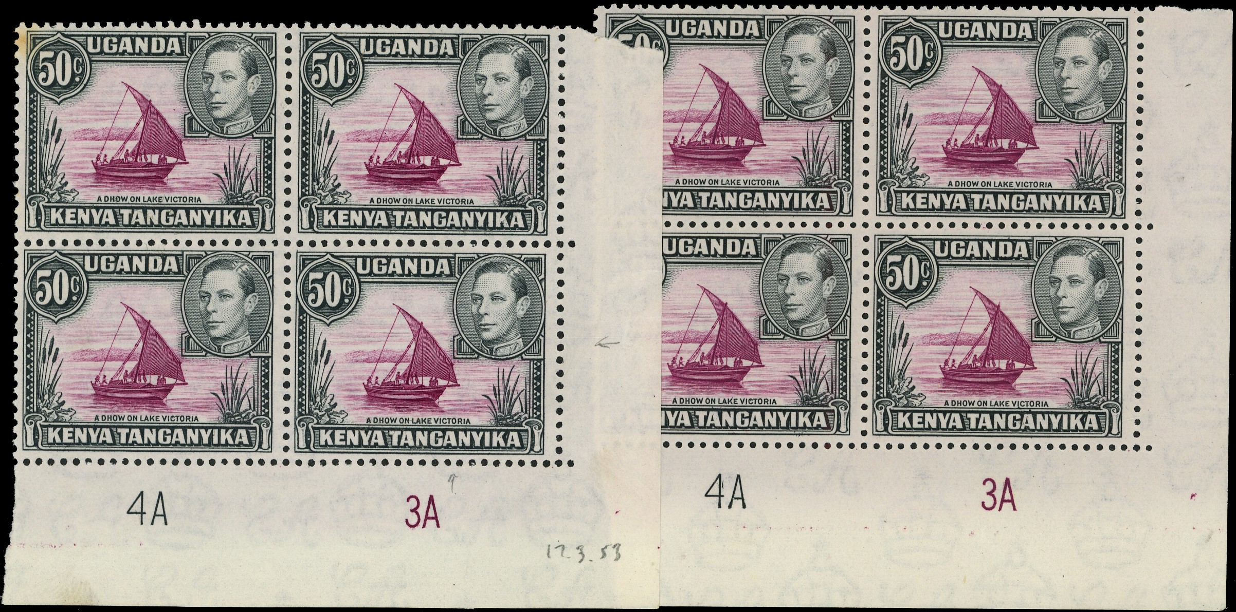 KUT SG 144ea Plate blocks...