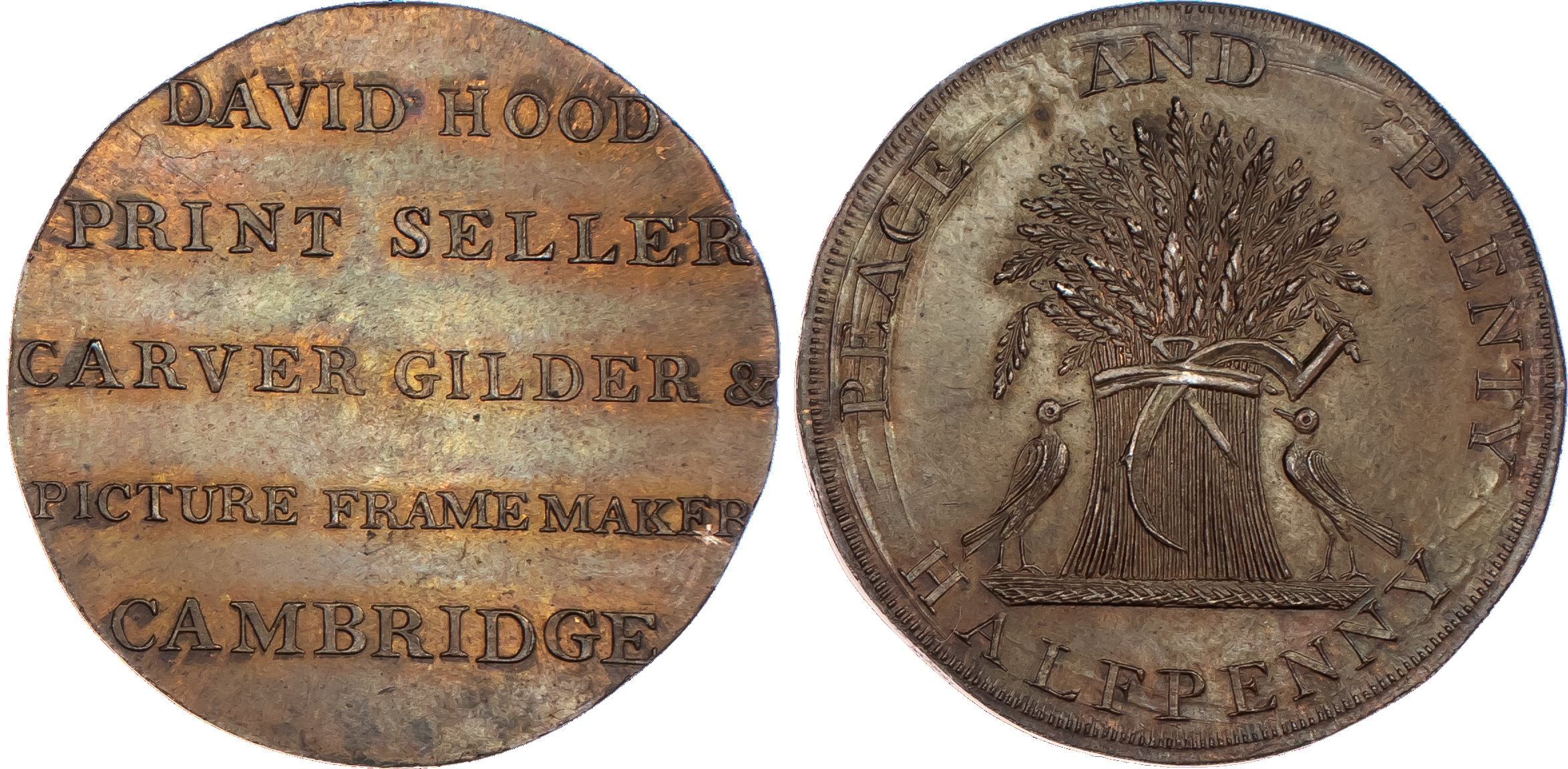 Cambridge, Spence's mule Halfpenny....