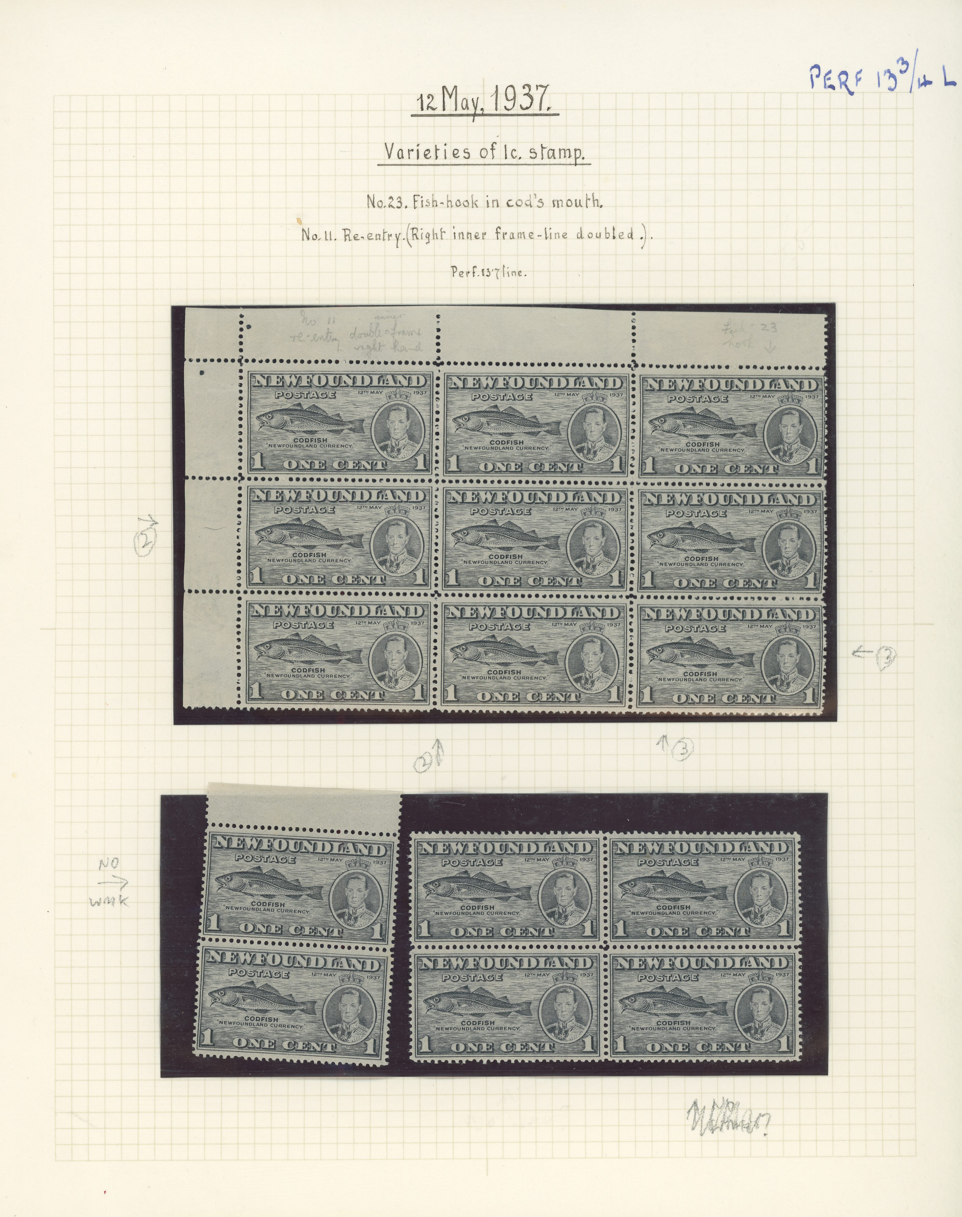 Newfoundland SG 257-267 collection mint