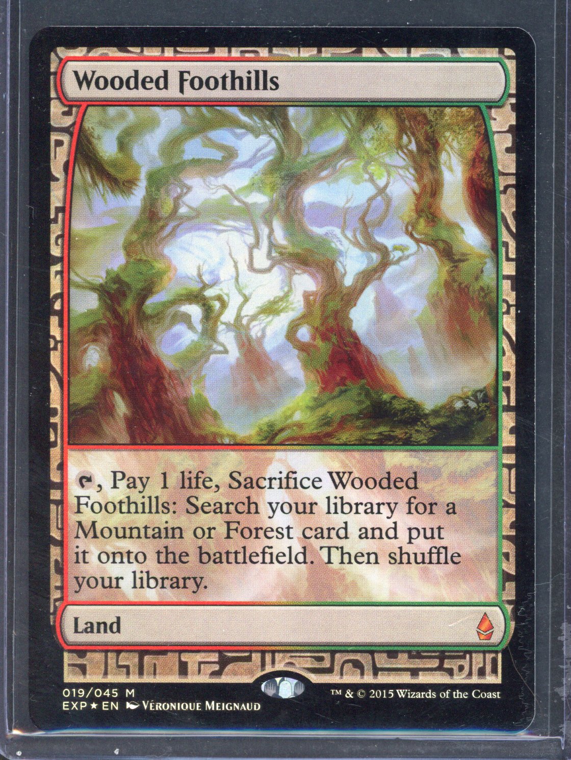 Magic the Gathering - Wooded Foothills - Zendikar Expeditions - Lightly Played