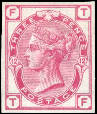 GB SG 143 1873 3d rose Plate 12 imprimatur