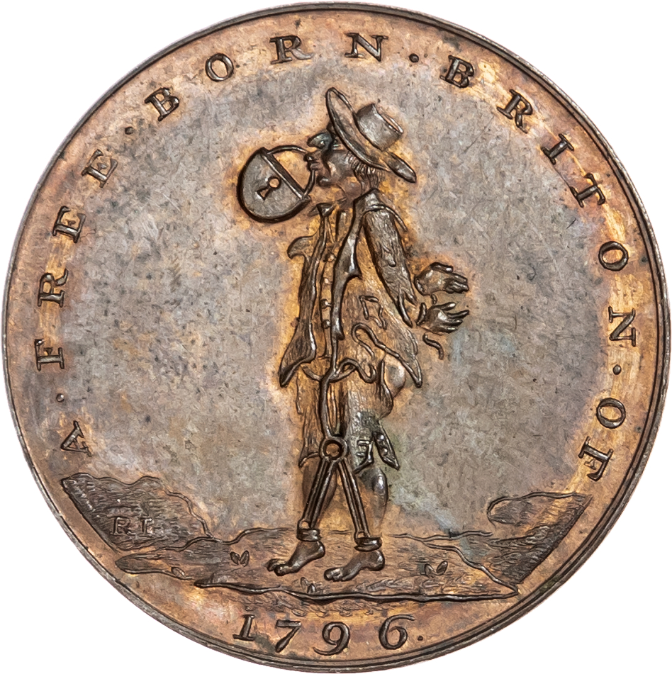London - Holborn, Paul Skidmore Political Series Halfpenny 1796
