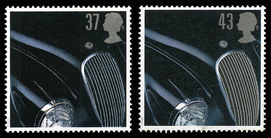 1996 37p Classic Sports Cars. Superb unused o.g....