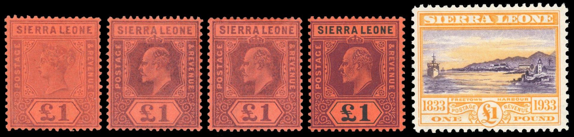 Sierra Leone 1859-1956 collection mint