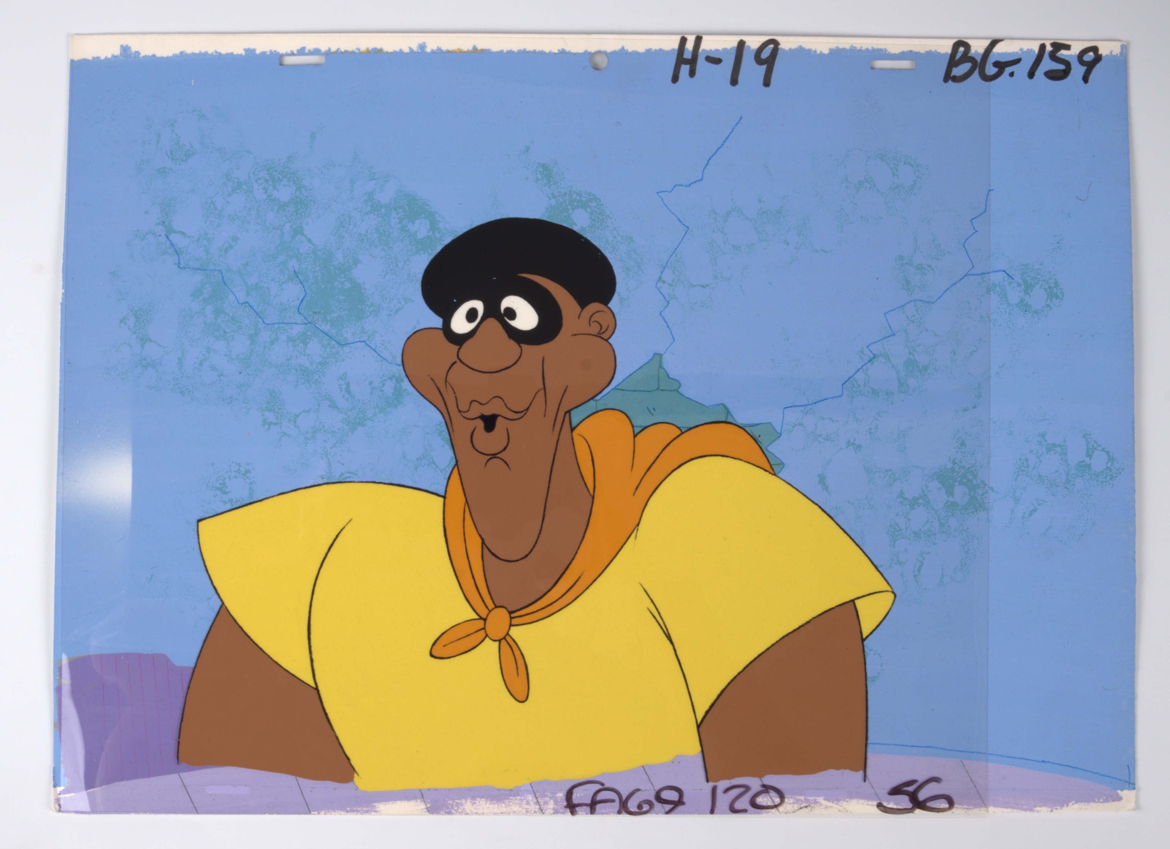 Fat Albert and Cosby Kids Original Production Cels and Backgrounds The Brown Hornet and Stinger (Filmation, 1972) Total 2