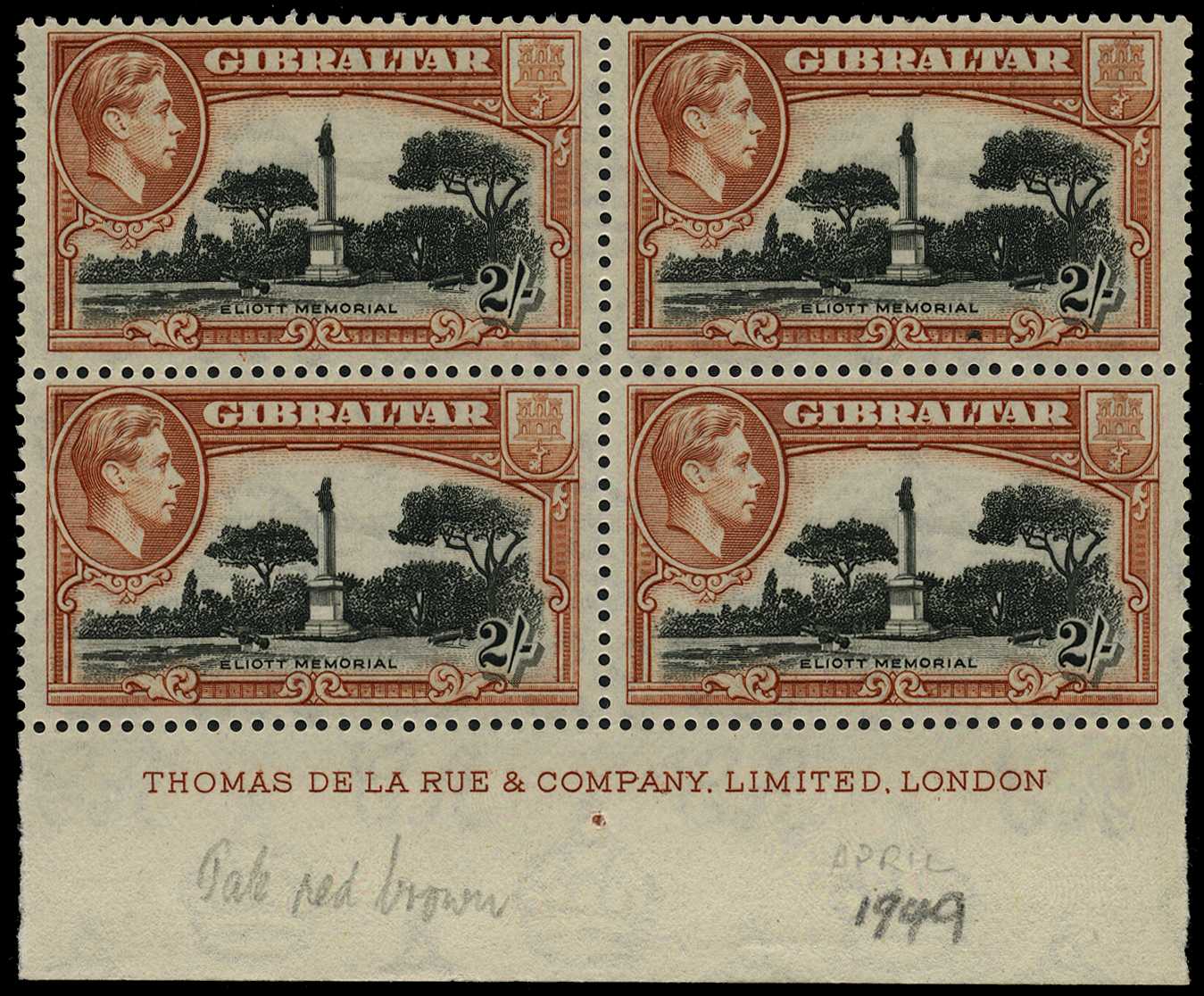 1949 printing of the 2/- in pale...