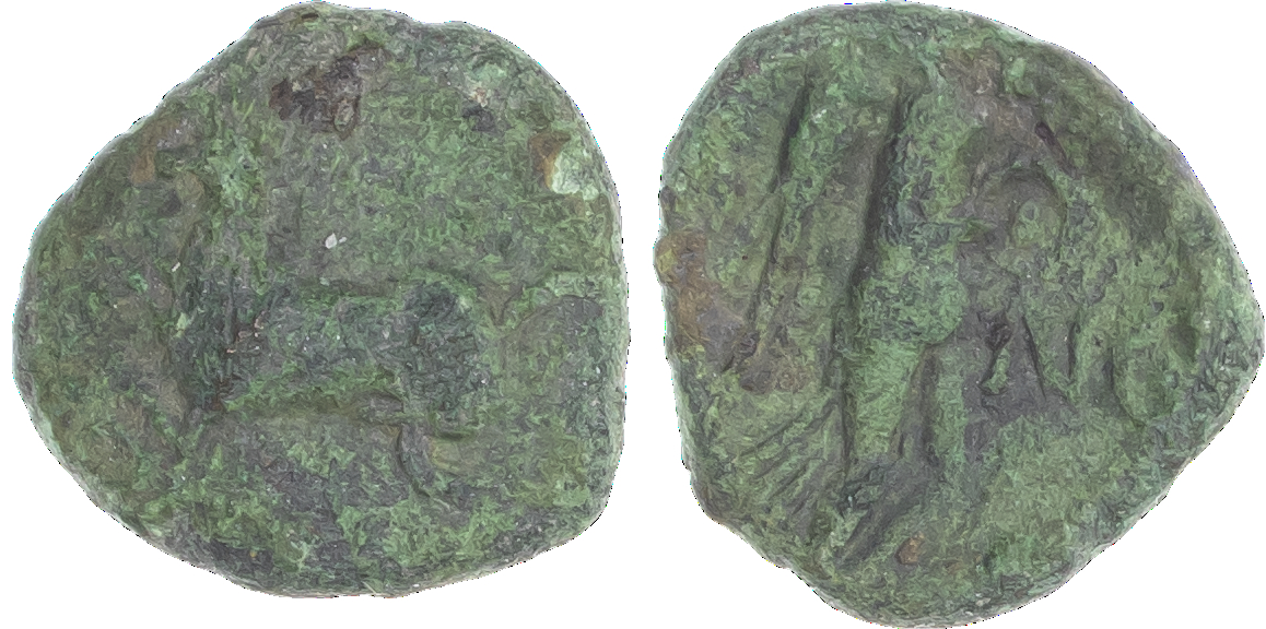 Trinovantes and Catuvellauni, Cunobelin (c. AD 10-43) AE Unit, ‘Pegasus’ type, Camulodunum mint, 2.24g. Pegasus springing