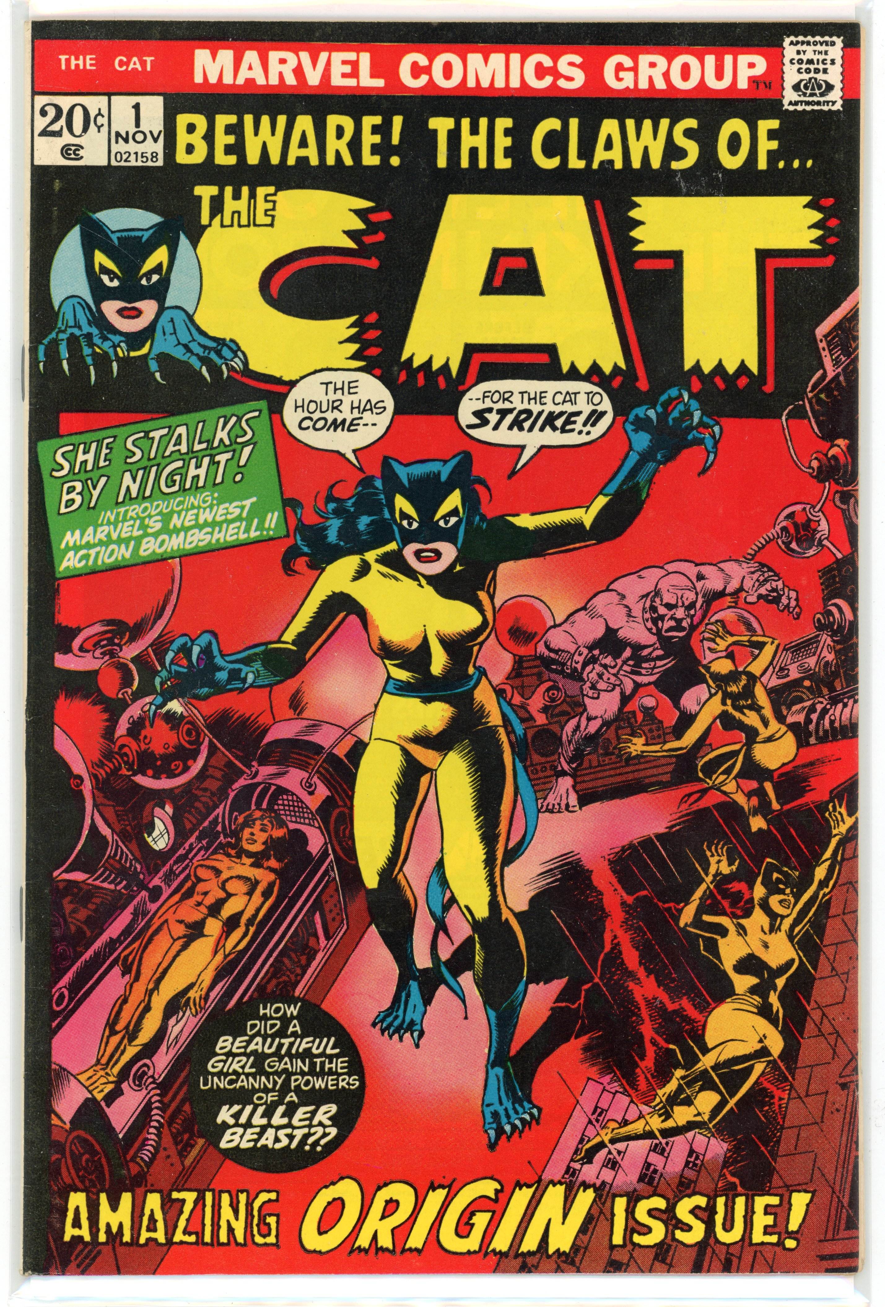 †The Claws of The Cat #1 (Marvel Comics, 1972) Origin and first appearance of The Cat