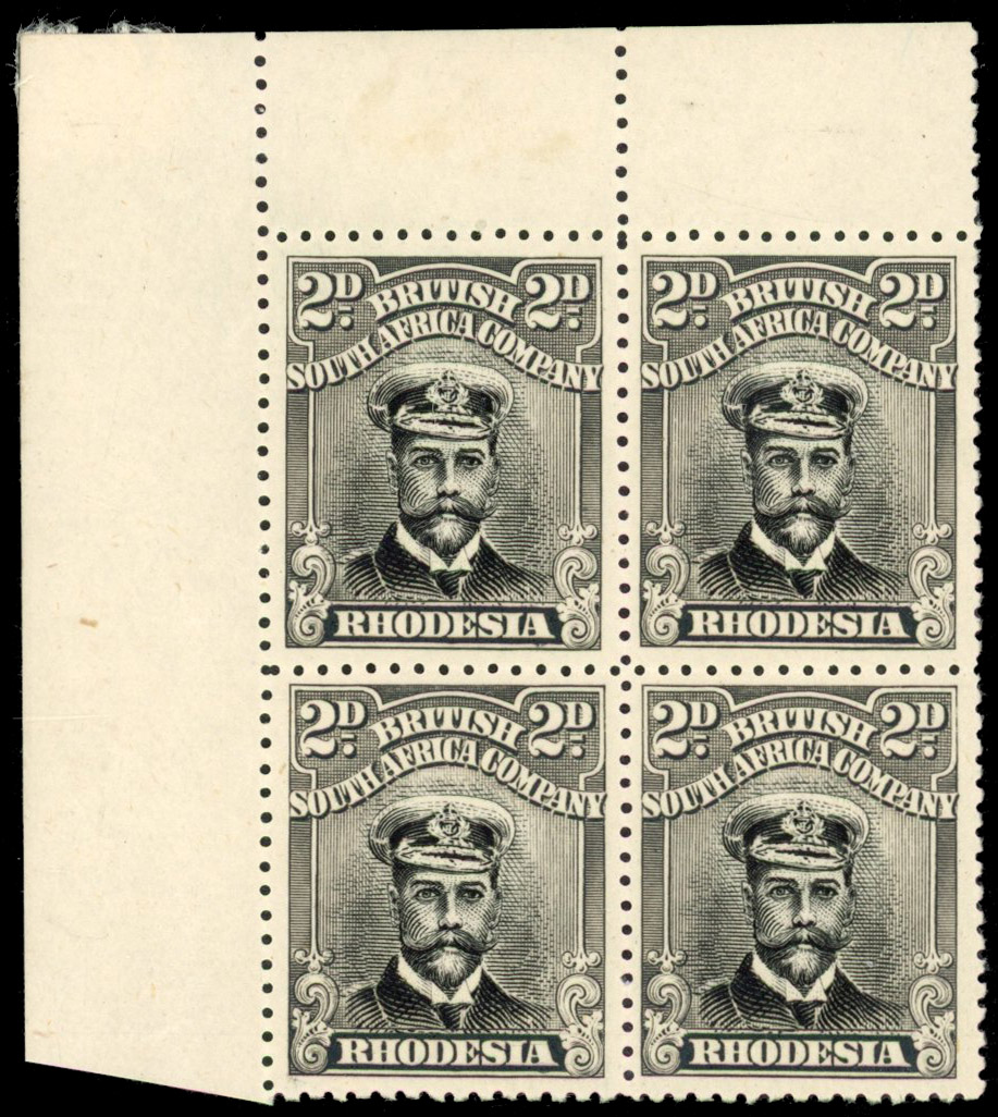 Rhodesia 2d SG 255 block mint