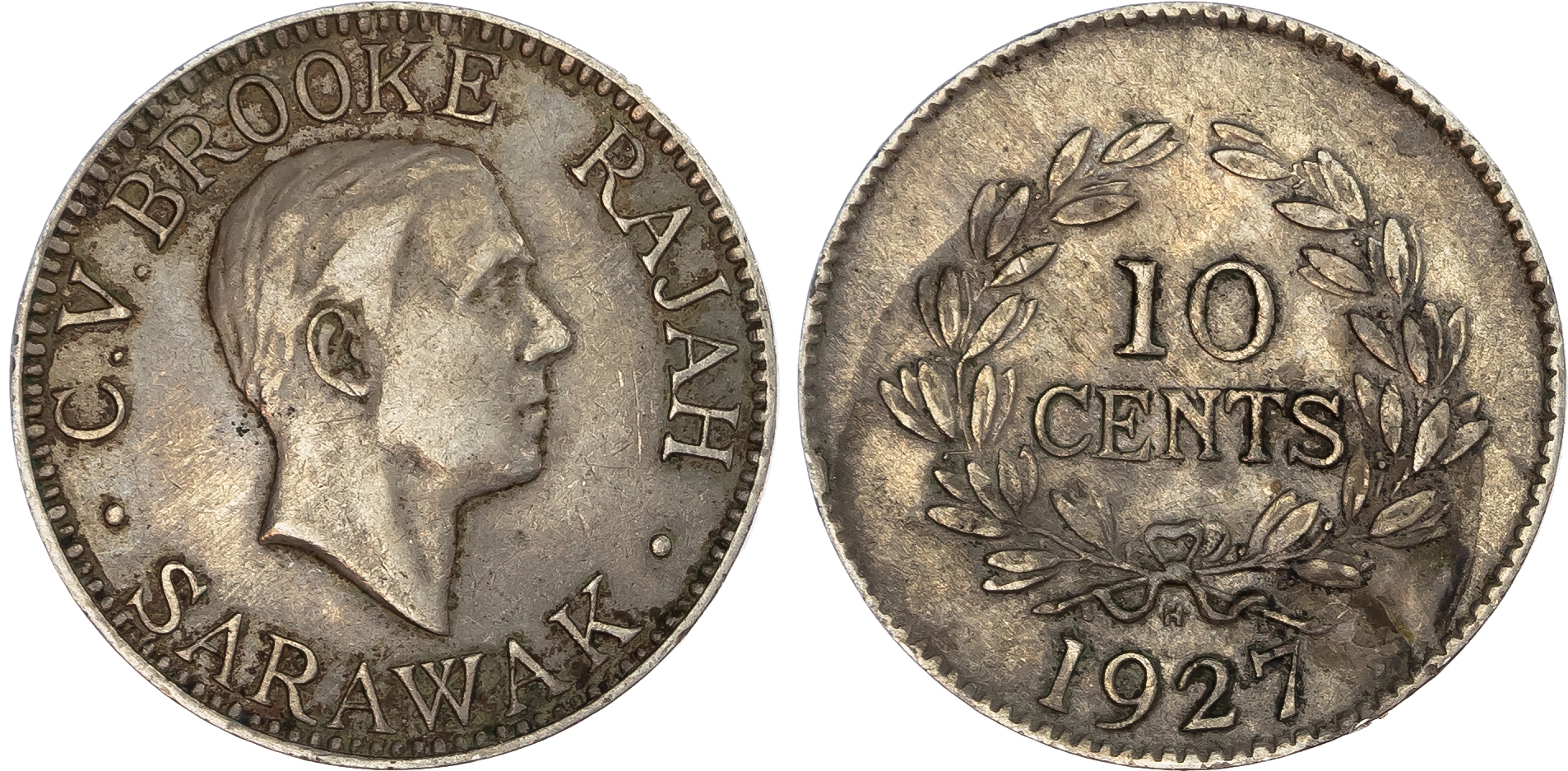 British Colonial Lot of 5 Coins.. Silver & base metal. 1862-1927. 