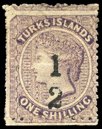 1881 ‘½’ (setting 6, type 6) on 1s lilac, without bar in fraction, part og