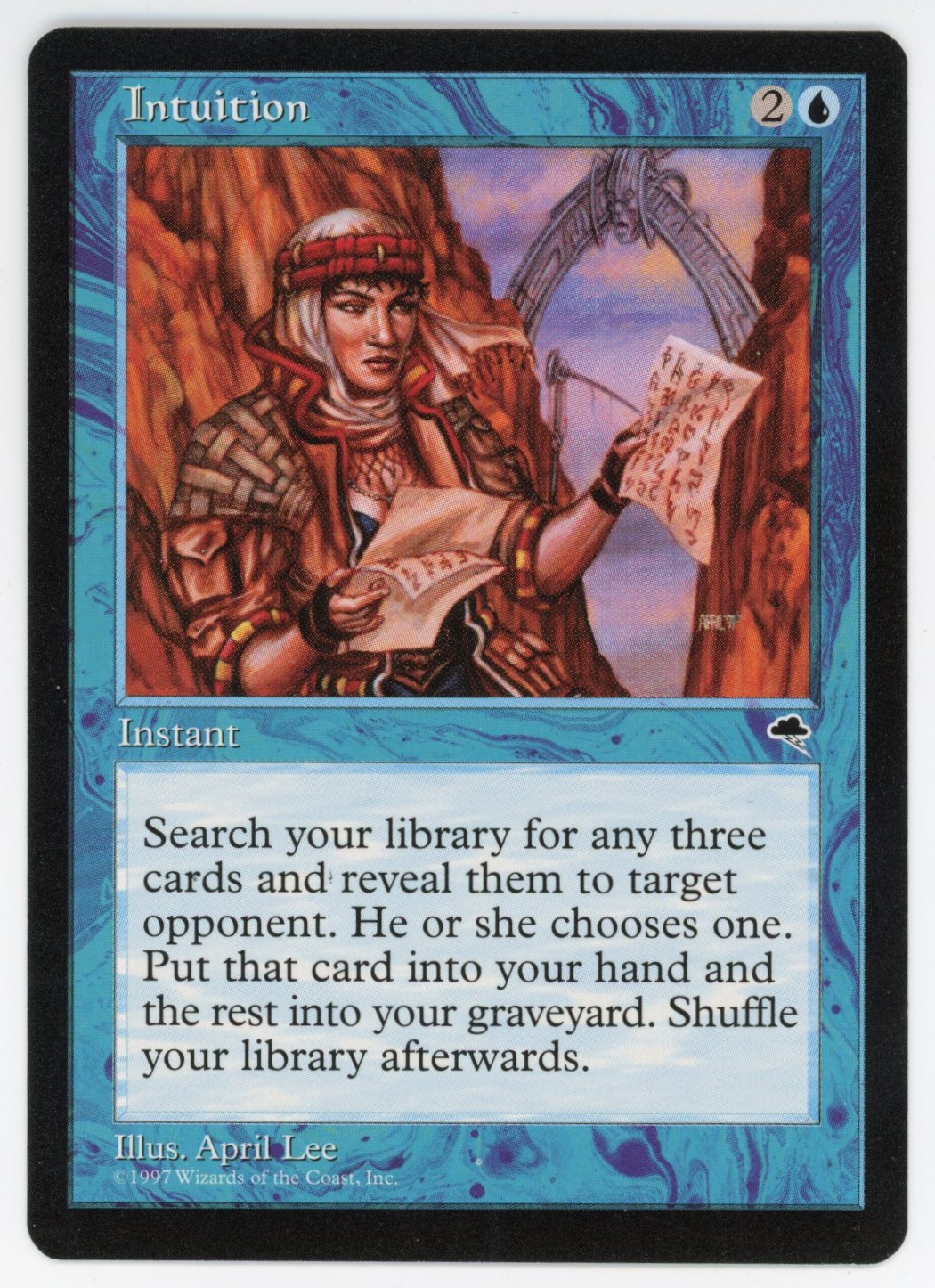 Magic The: Gathering  - Intuition   - Tempest  - Near Mint