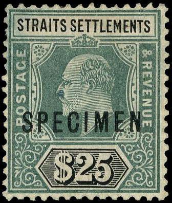 Malaya Straits SG 139s Specimen