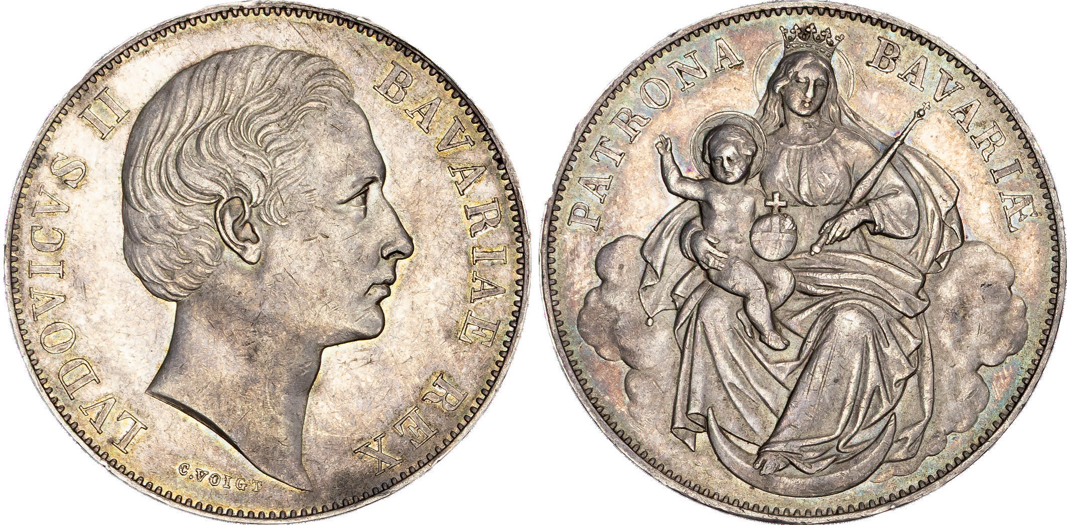 Germany, Bavaria, Ludwig II (1864-1886), silver Taler