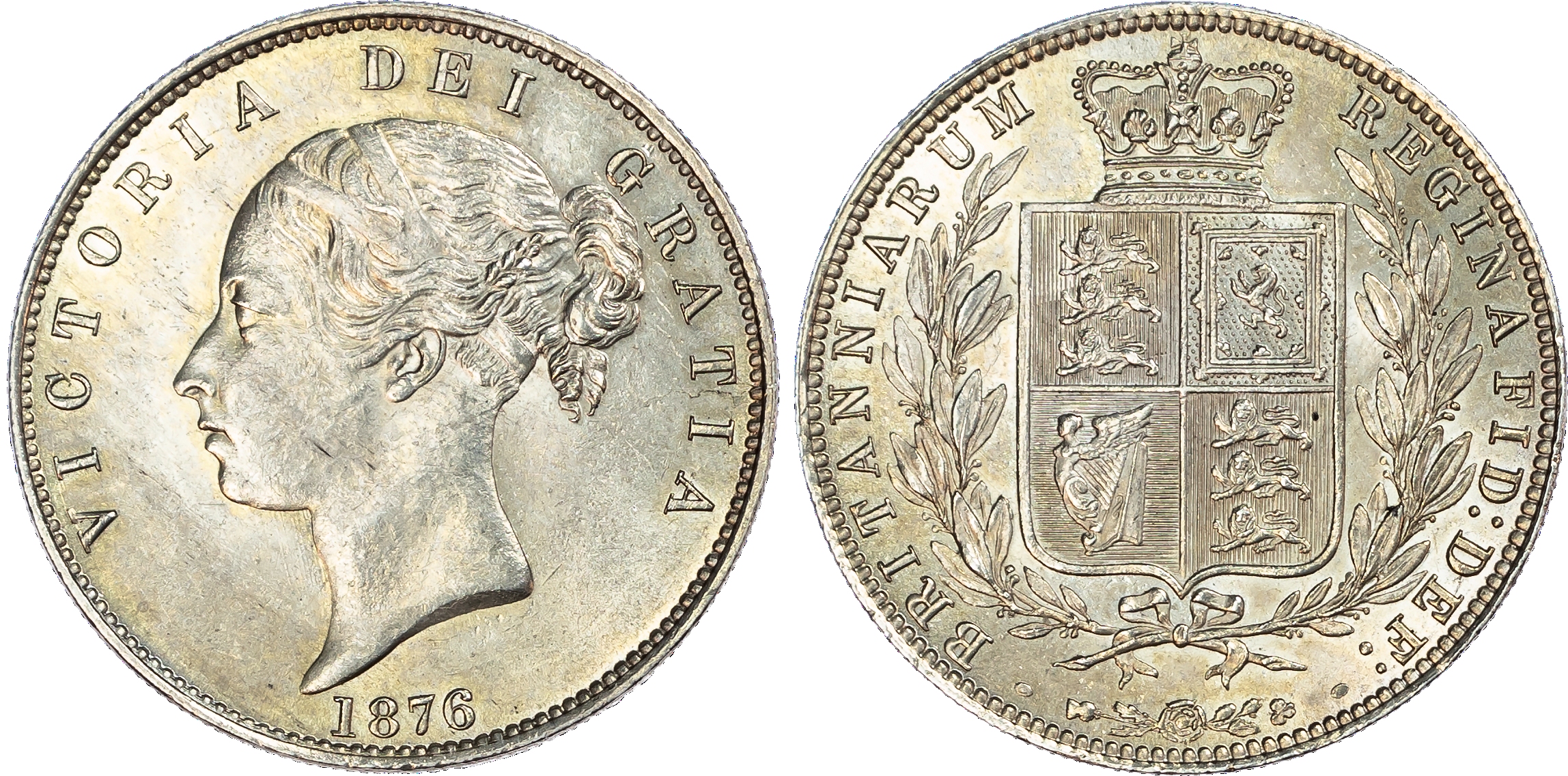Victoria (1837-1901), Halfcrown, 1876
