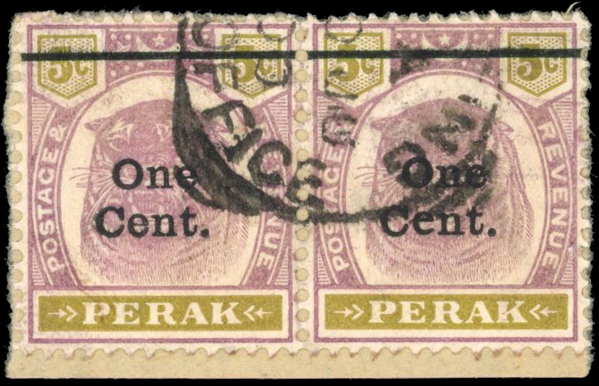 MALAYA - PERAK 1900 SG 83, b used