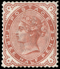 GB 1887 SG 167 1½d imprimatur