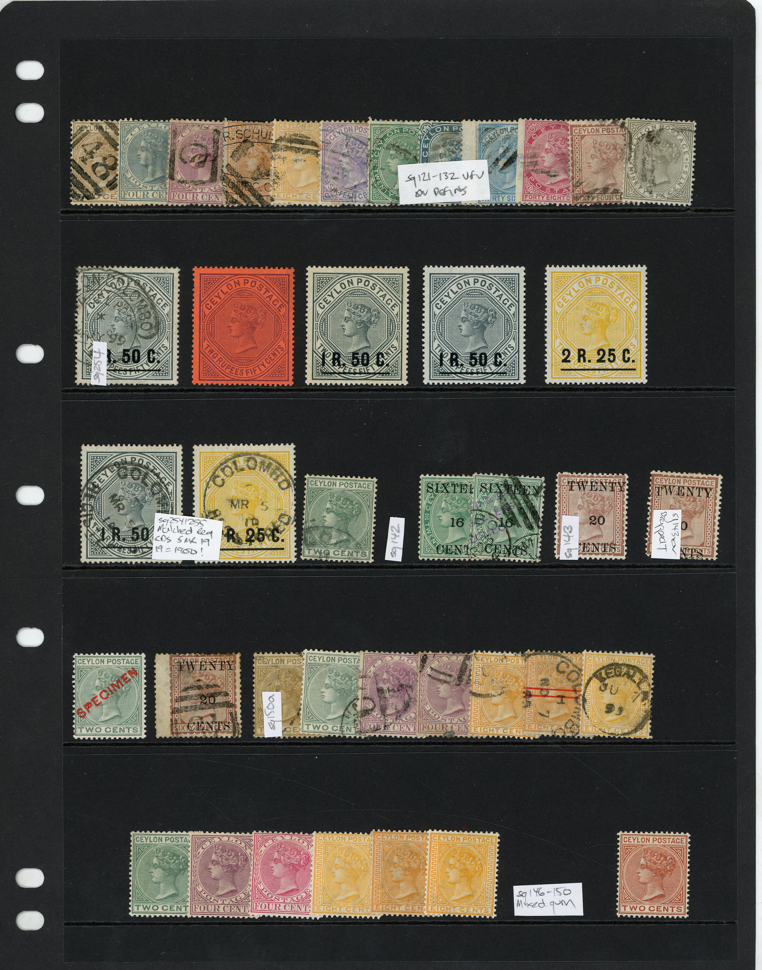 Ceylon 1872-99 group