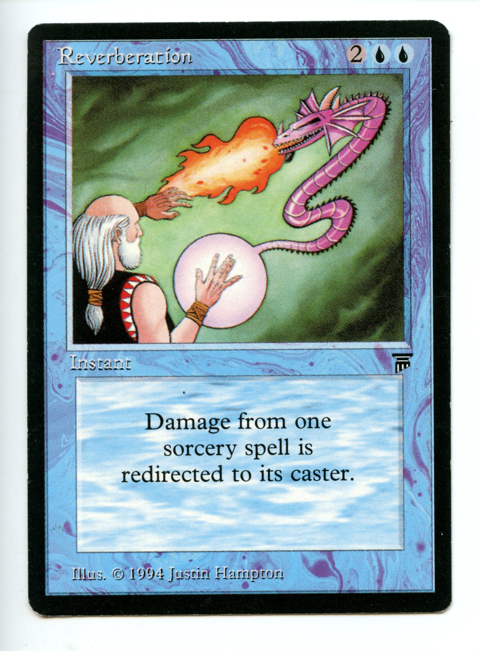 Magic the Gathering - Reverberation  - Legends - Moderately Played