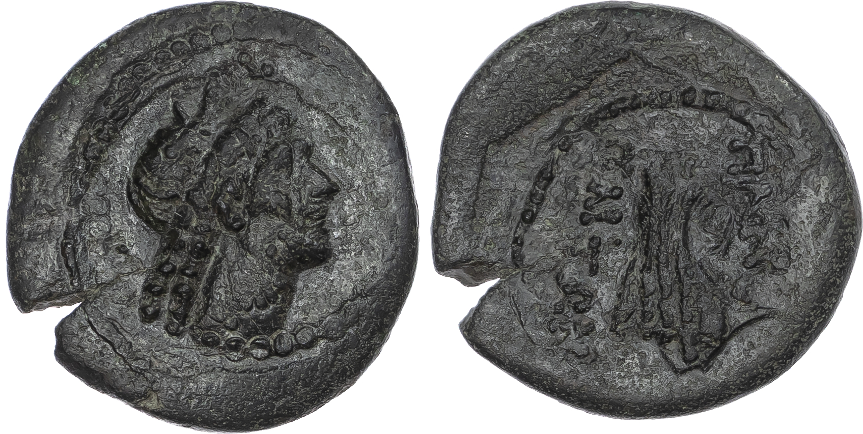 Kimmerian Bosporos, Pantikapaion Æ 23mm. Time of Asander, circa 47-16 BC.