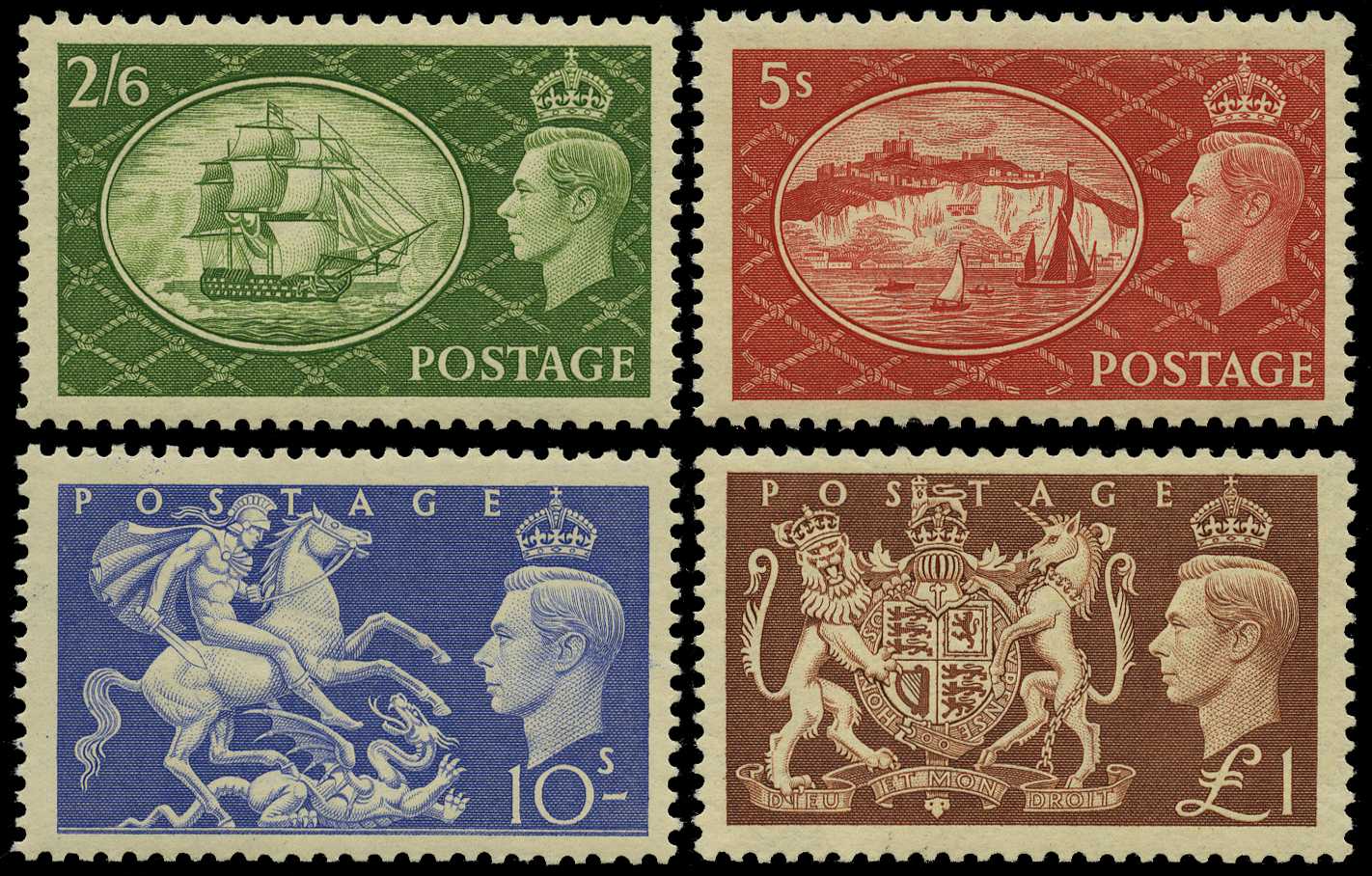 1951 Festival high value set of four,...