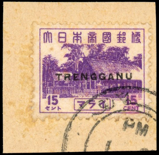 Thai Occupation of Trengganu SG TT25 used