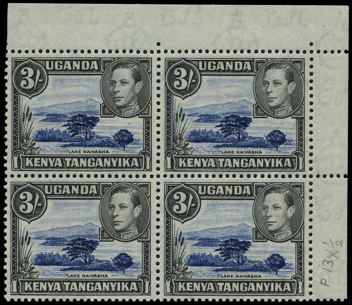 1950 3s deep violet-blue and black, Perf...