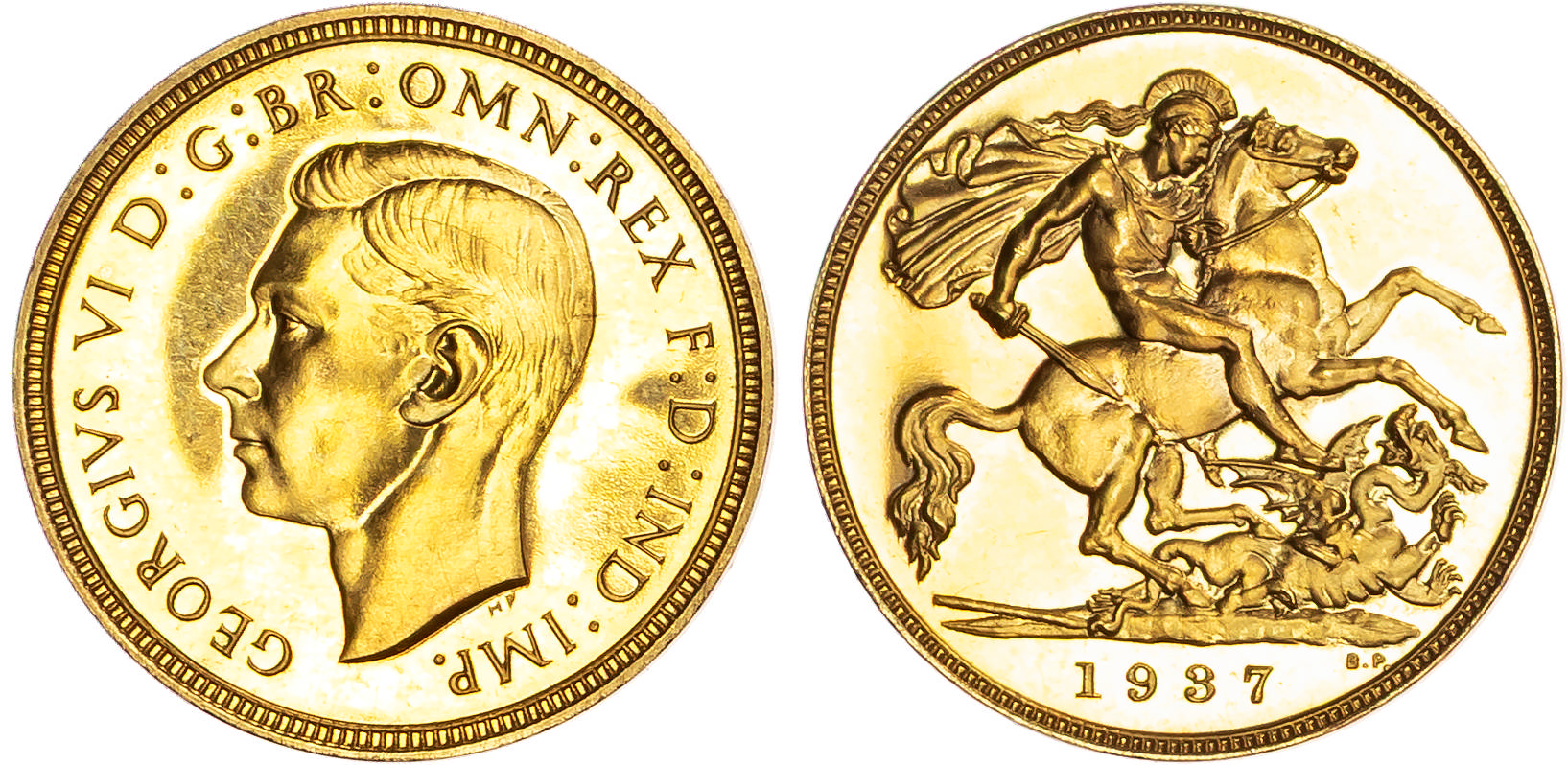 George VI (1936-1952), AV Coronation Proof Set, 1937 [4].