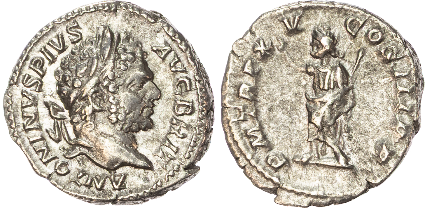 Caracalla (AD 198-217) AR Denarius, Rome, AD 212, 3.22g. 
