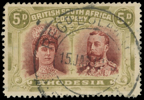 REGD BULAWAYO DC 15 JAN 1913