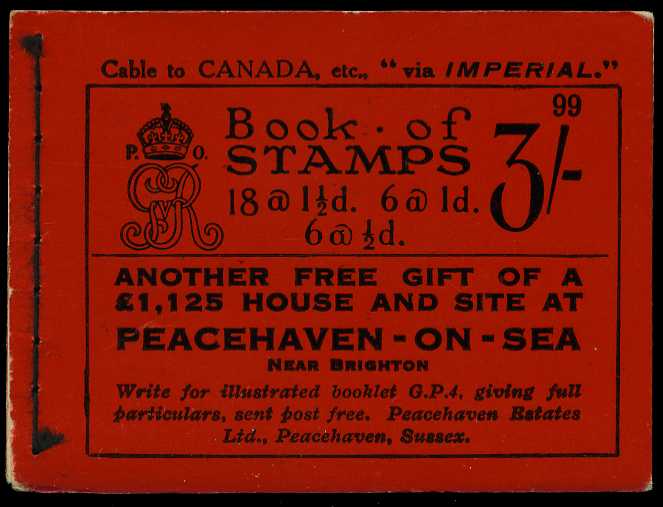 1926 (June) 3/- booklet (#99), mainly good...