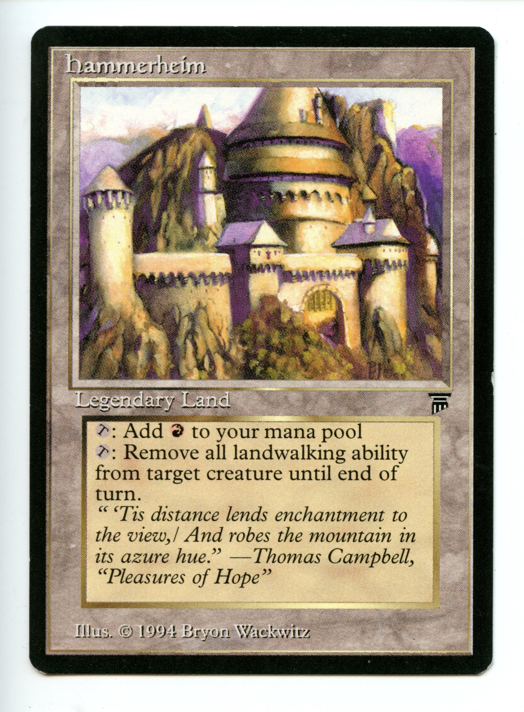 Magic the Gathering - Hammerheim  - Legends - Lightly Played