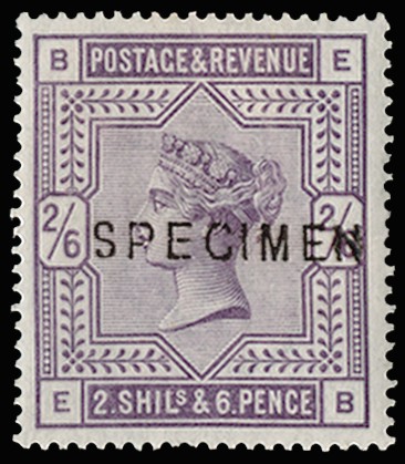 1883 2s6d Lilac. Very fine unused o.g. example...