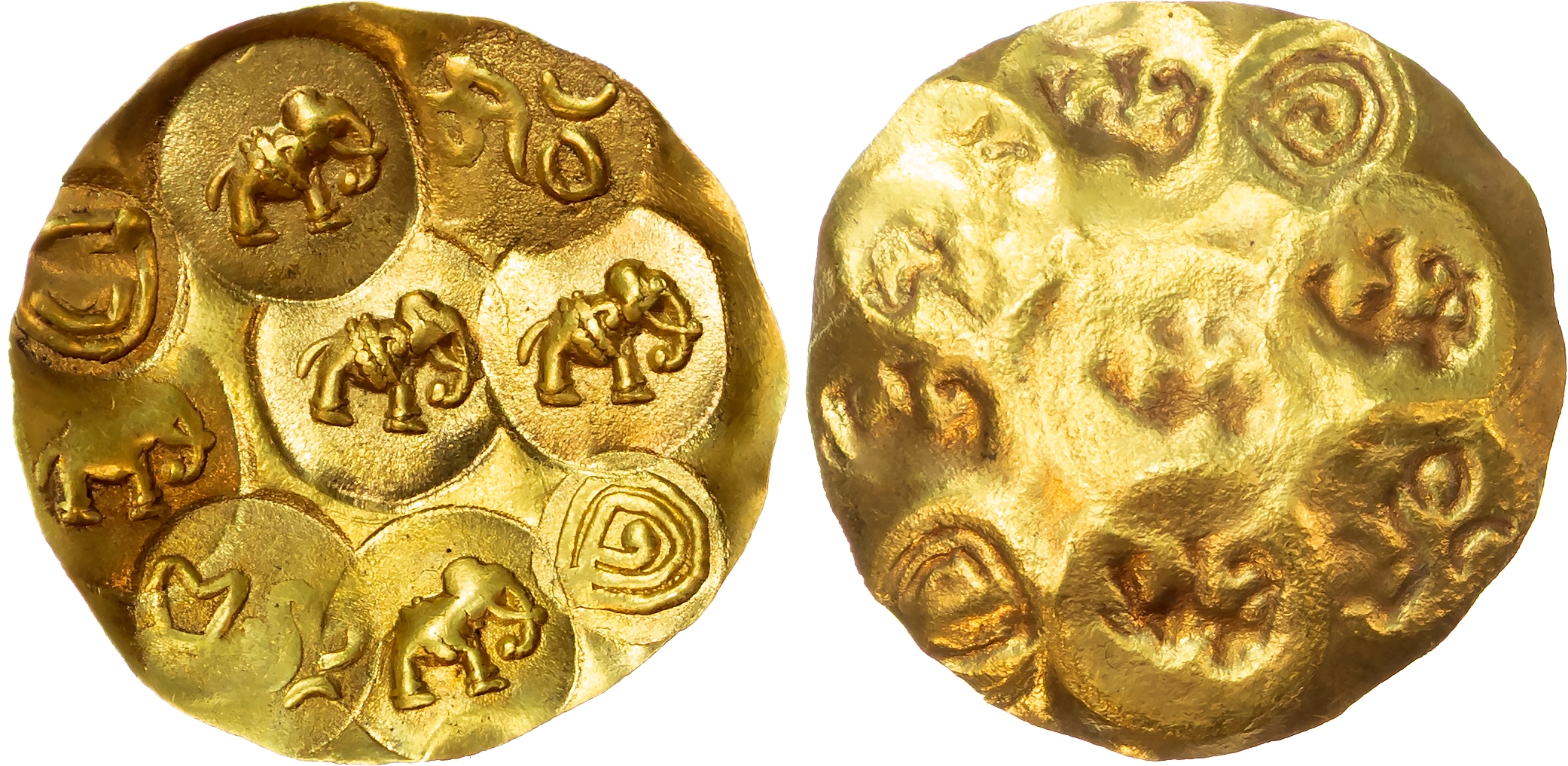 India, Gangas of Talakad, temp. Marasimha II Satyavakya (963-975 AD), gold Gadyana