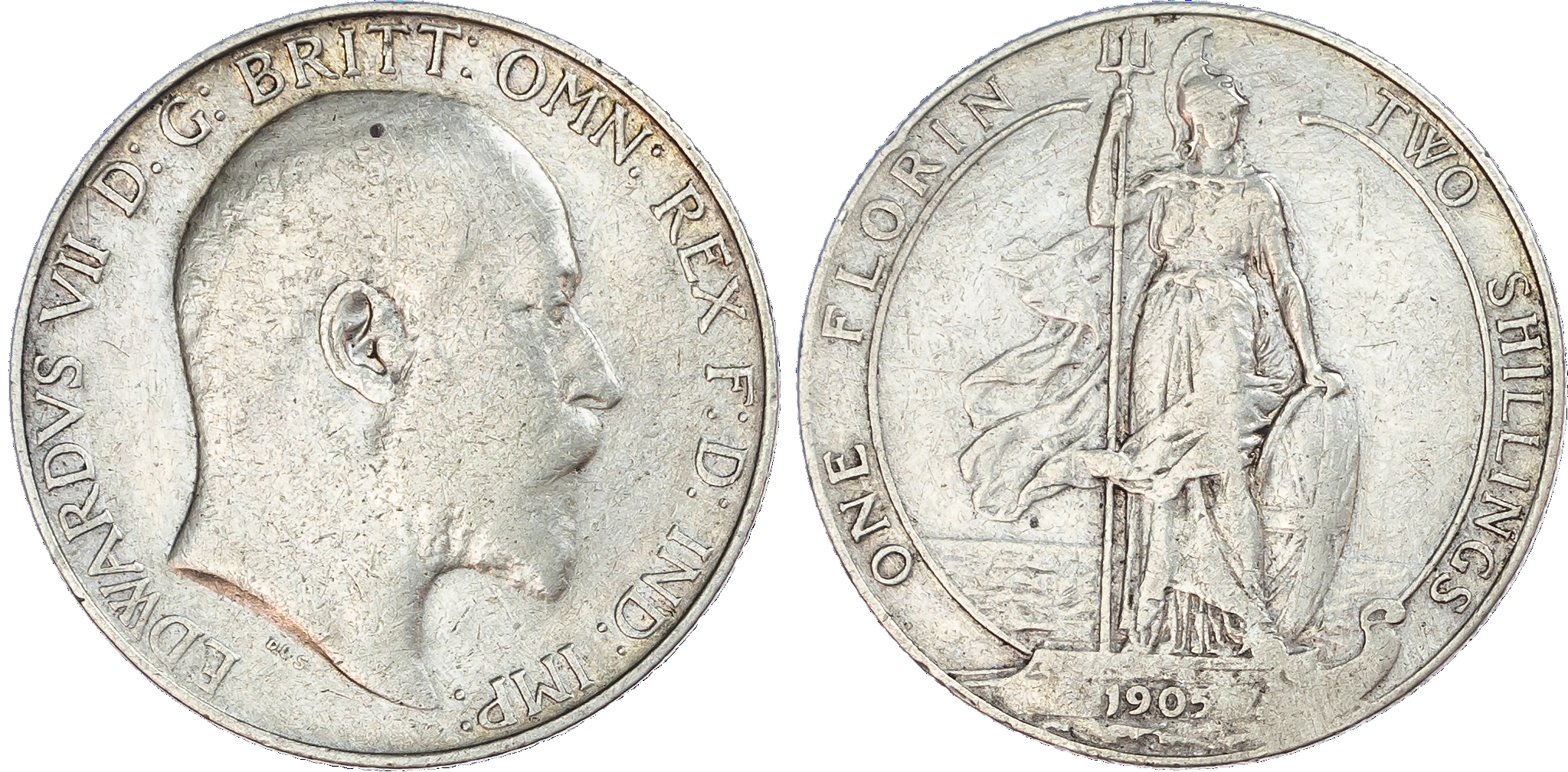 Edward VII (1901-10), Florin, 1905