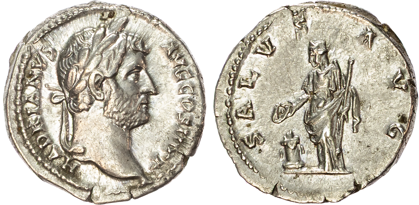 Hadrian (AD 117-138) AR Denarius, Rome, AD 137-138, 3.54g. 