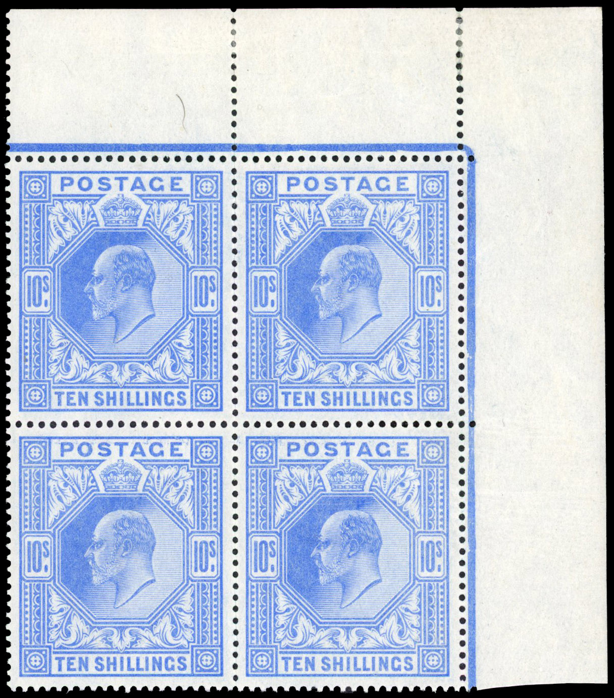 Great Britain SG 265 mint block of four  