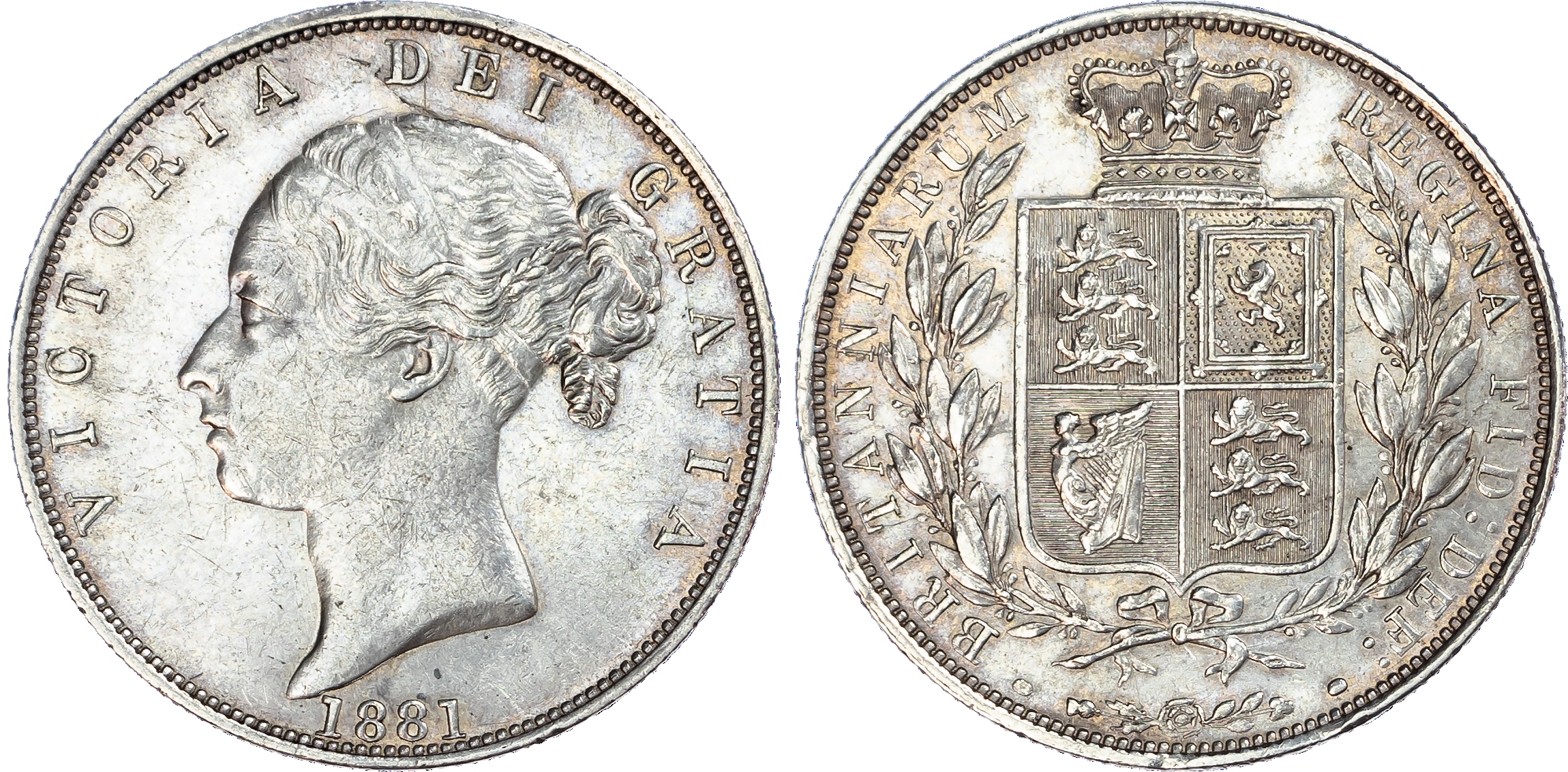 Victoria (1837-1901), Halfcrown, 1881