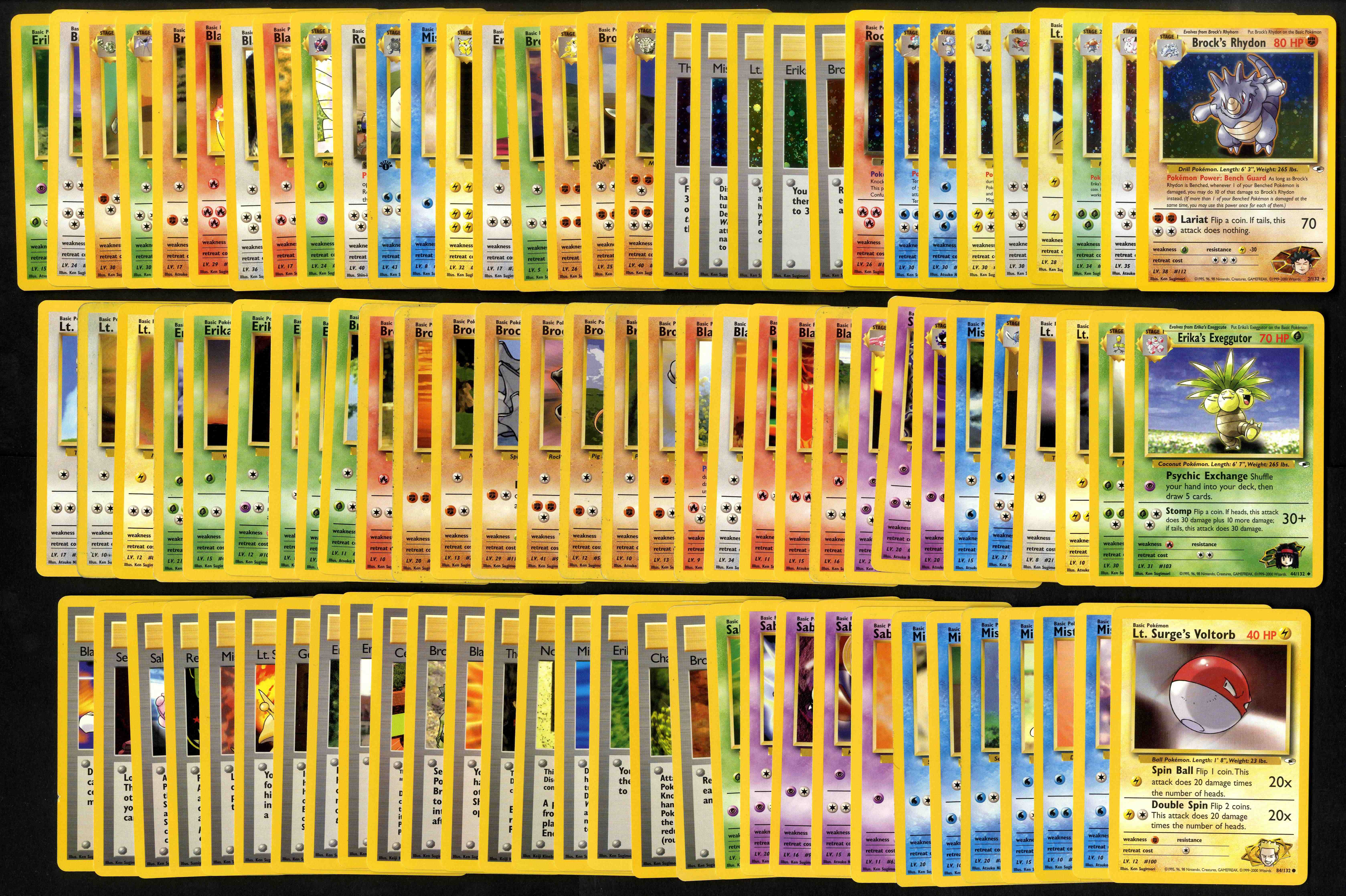 Gym Heroes - Partially Complete Set 1st Ed/Unlimited.