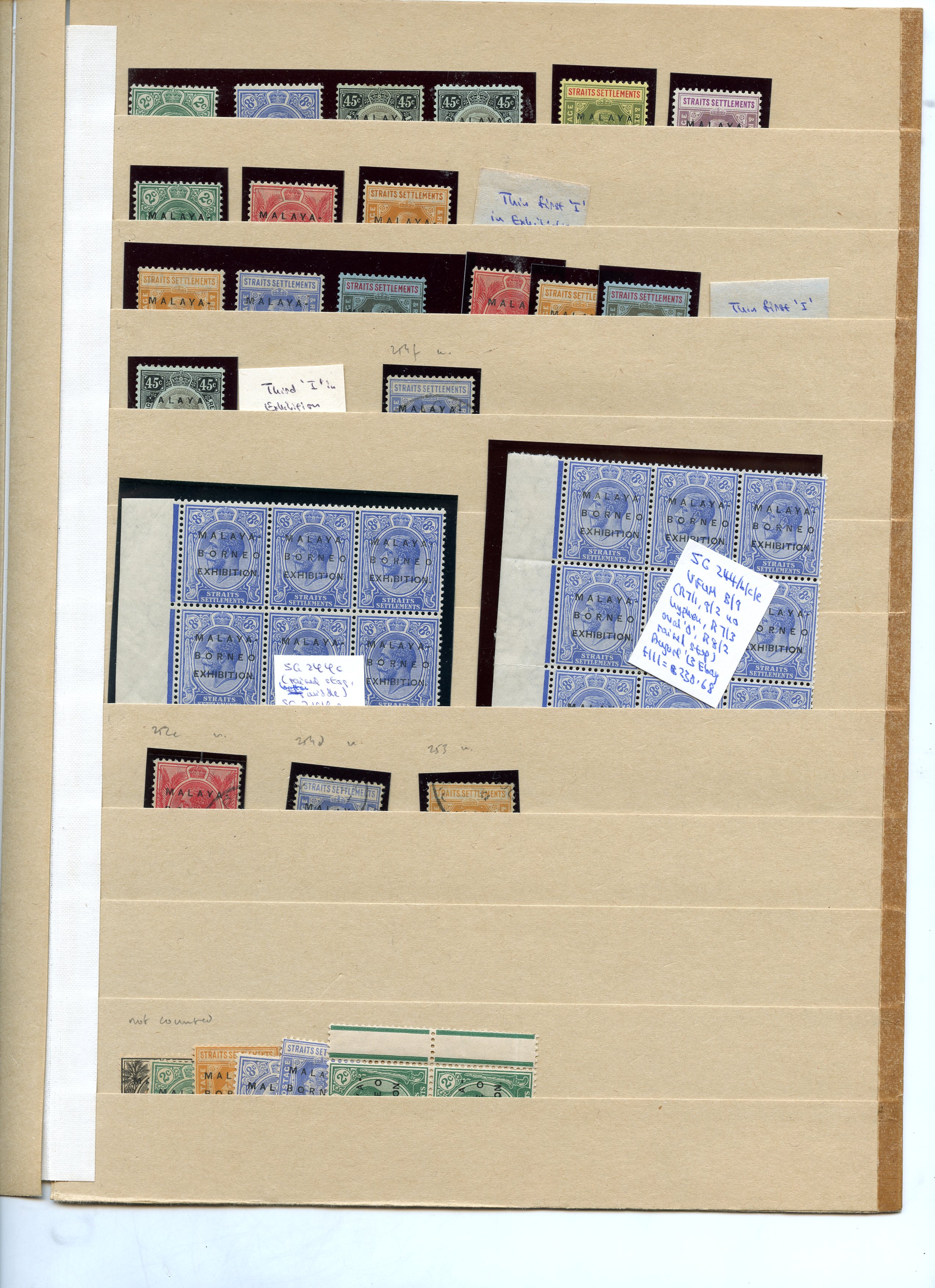 Straits Settlements SG 241/255f...