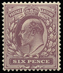 1912 6d Dull purple. Very fine and fresh...
