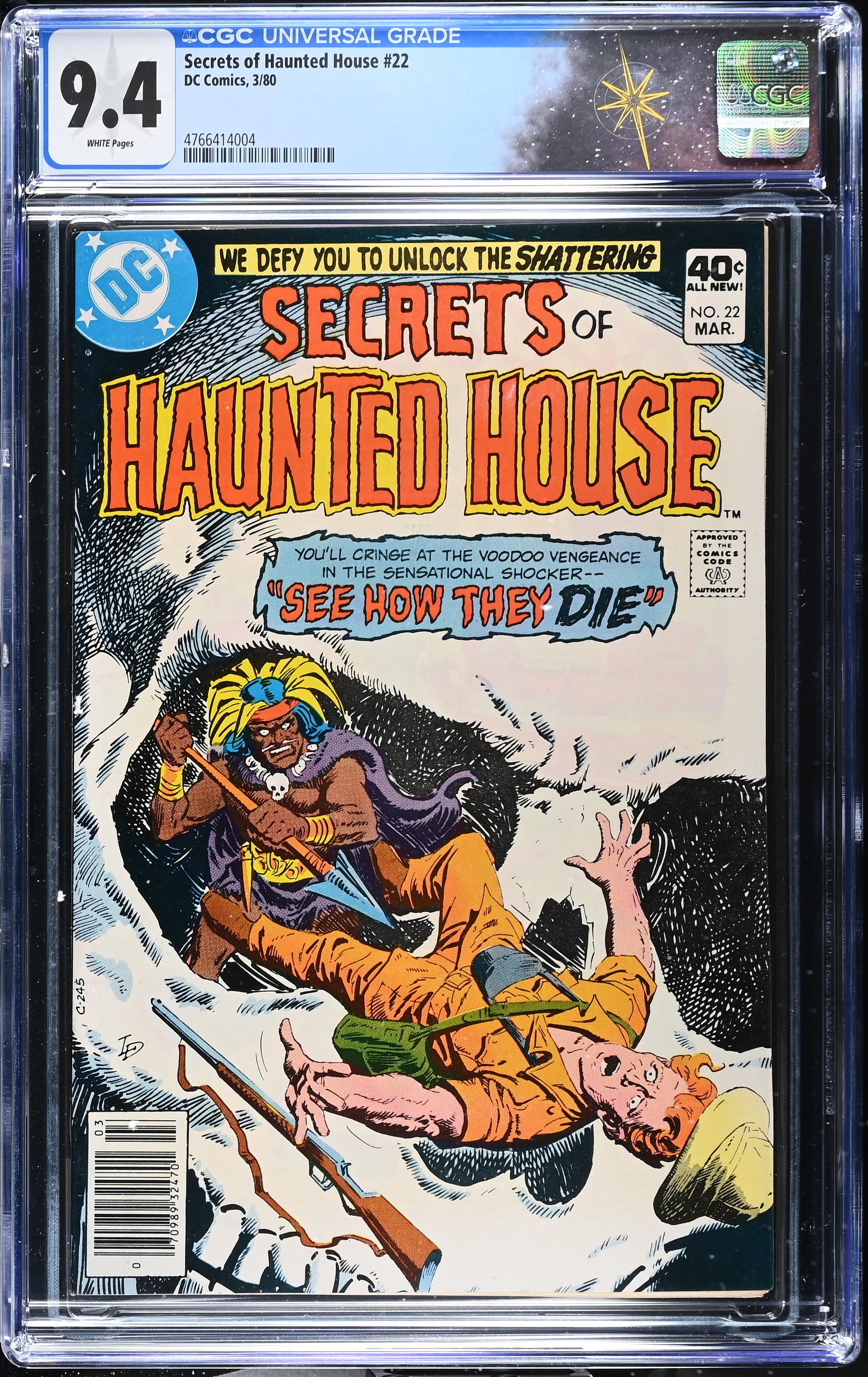 Secrets of Haunted House #22 CGC 9.4 Cover by Luis Dominguez (DC Comics, 1980) White Pages