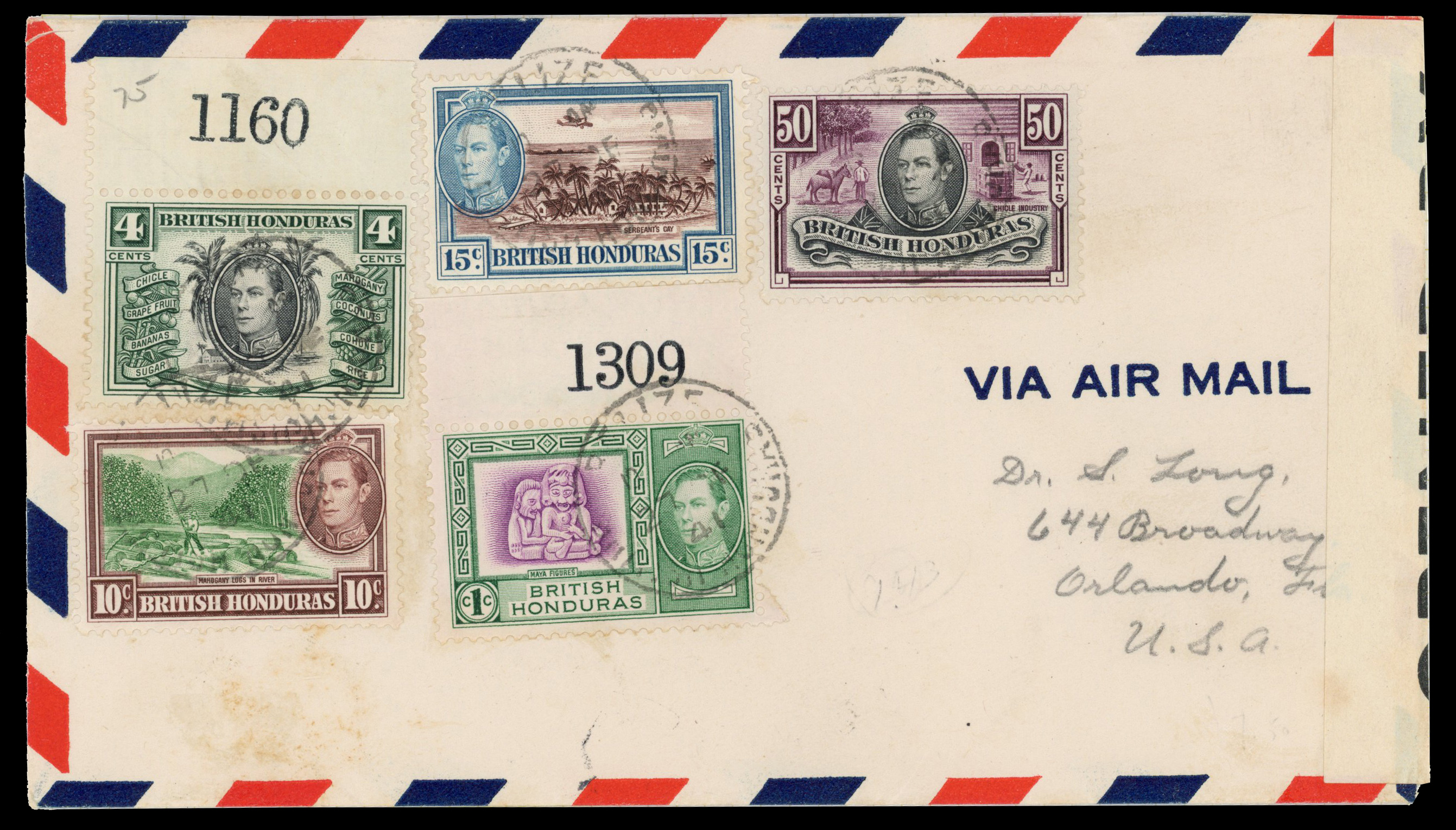 British Honduras KG VI covers
