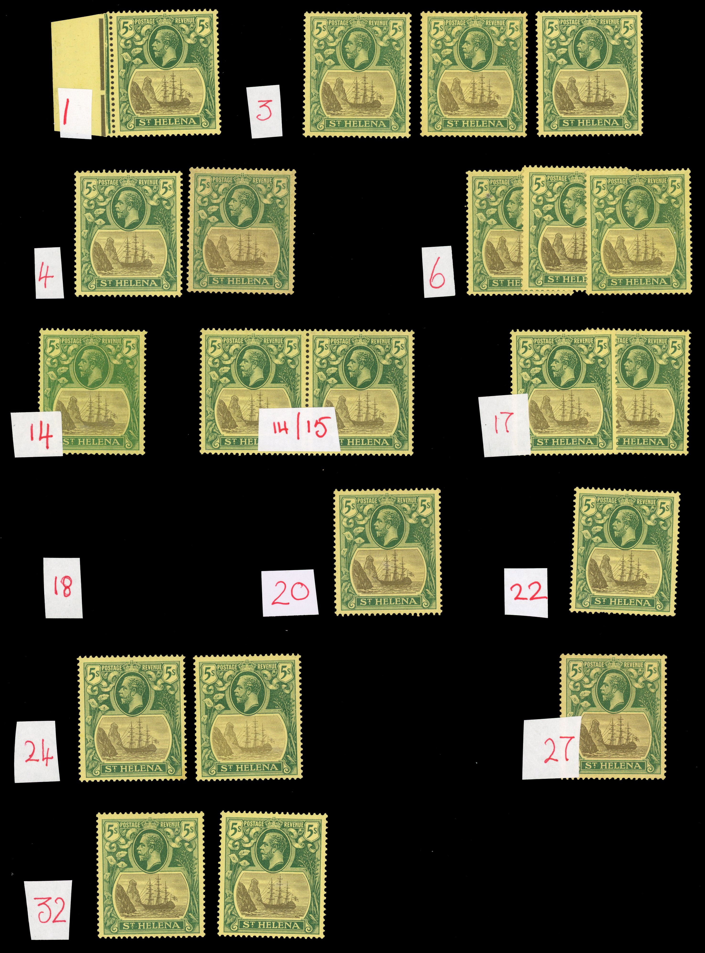 St Helena SG 95 study mint