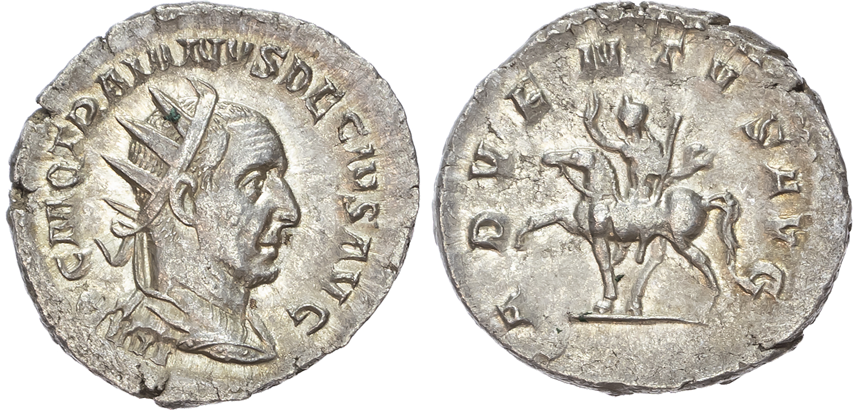 Trajan Decius (AD 249-251) AR Antoninianus, Rome, AD 249, 4.29g. 