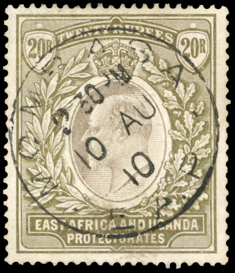 KUT 20r postally used SG 32 