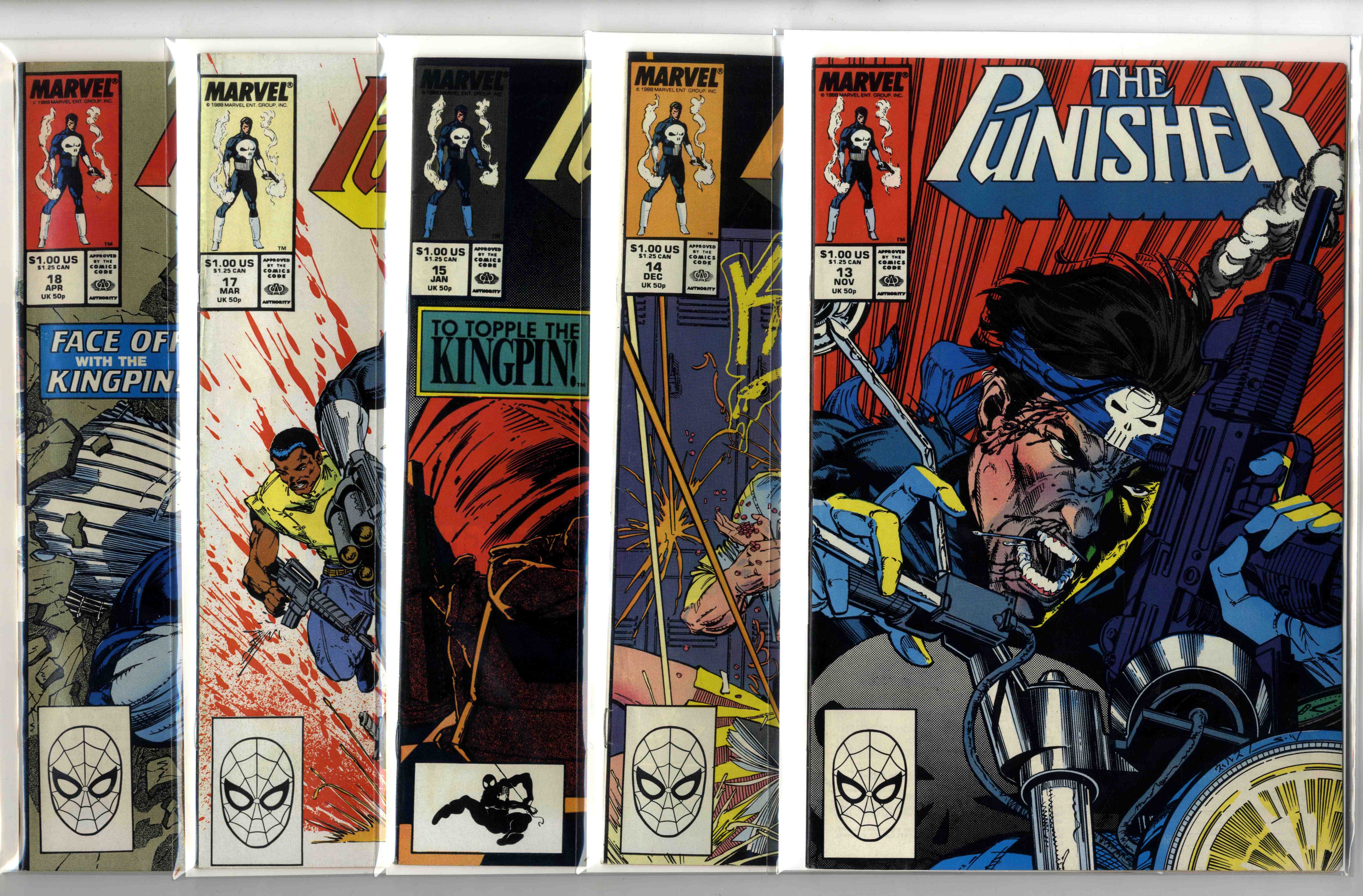 Punisher (Marvel Comics 1988-1990) Bundle of 17 issues