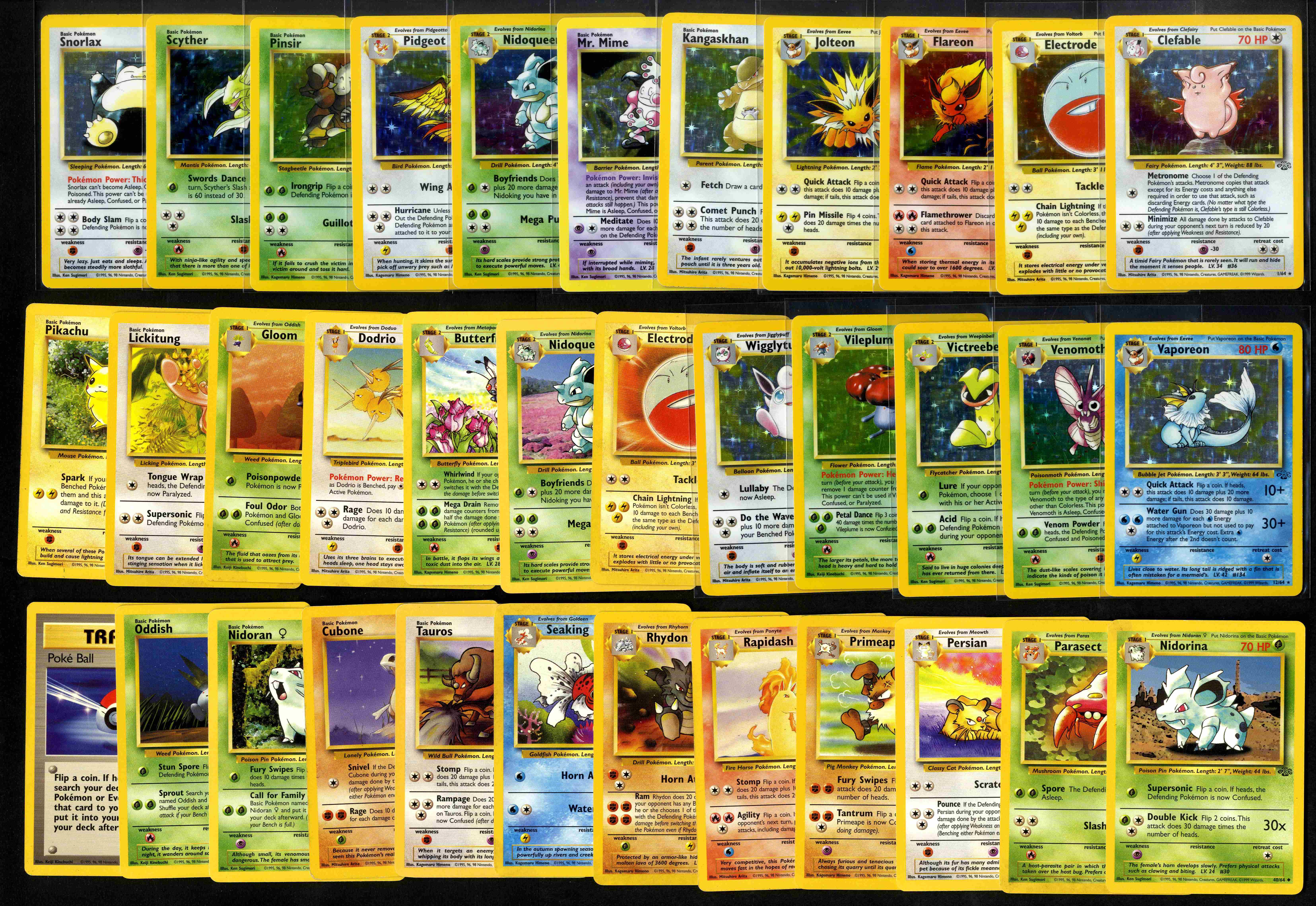 Jungle (1999) – Partial Complete Set – 35/64