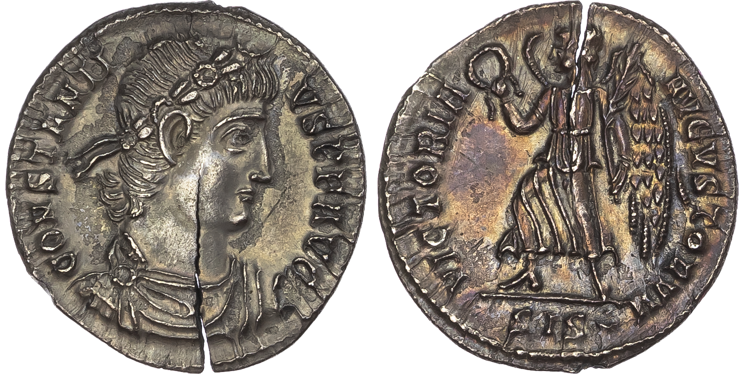 Constantius II (AD 337-361) AR Siliqua, Siscia, AD 340-350, 2.80g.
