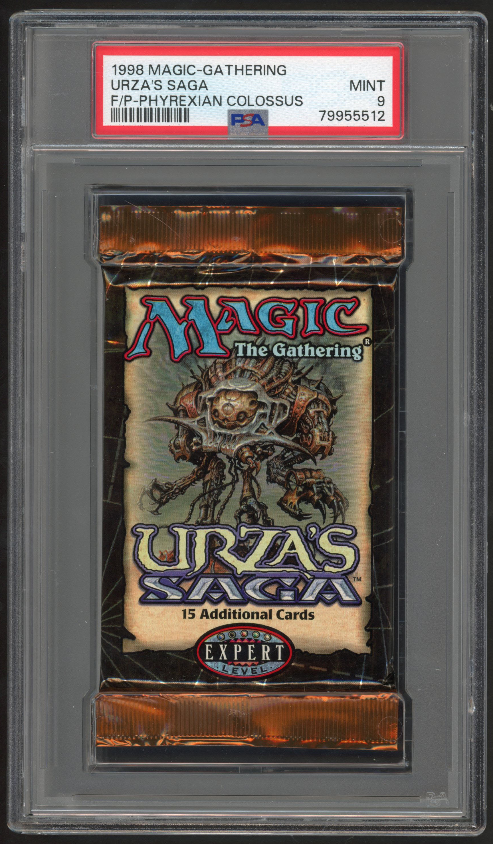 PSA 8 Urza's Saga Booster Pack (Phyrexian Colossus)